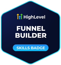 HighLevel Funnel Builder skills badge