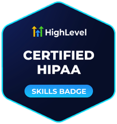 HighLevel HIPAA Compliance skills badge