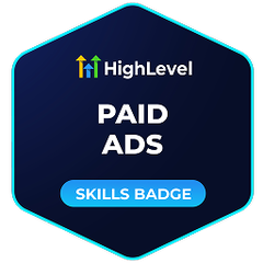 HighLevel Paid Ads skills badge