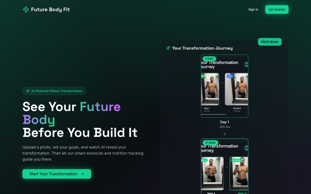 Future Body Fit website
